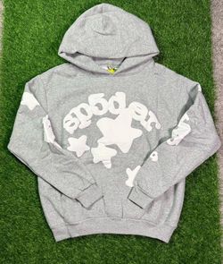 grey spider hoodie