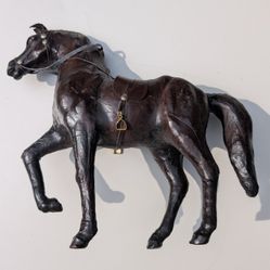 LEATHER HORSE FIGURE 