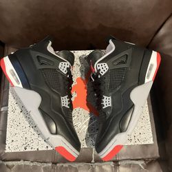 Nike Air Jordan 4 Retro Bred Reimagined Size 9.5 