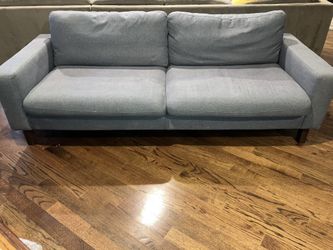 Gray Cushioned Couch- 84x36x28”