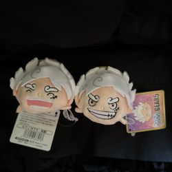 One Piece Monkey D. Luffy Gear 5 Tsum Tsum Otedama Plushies