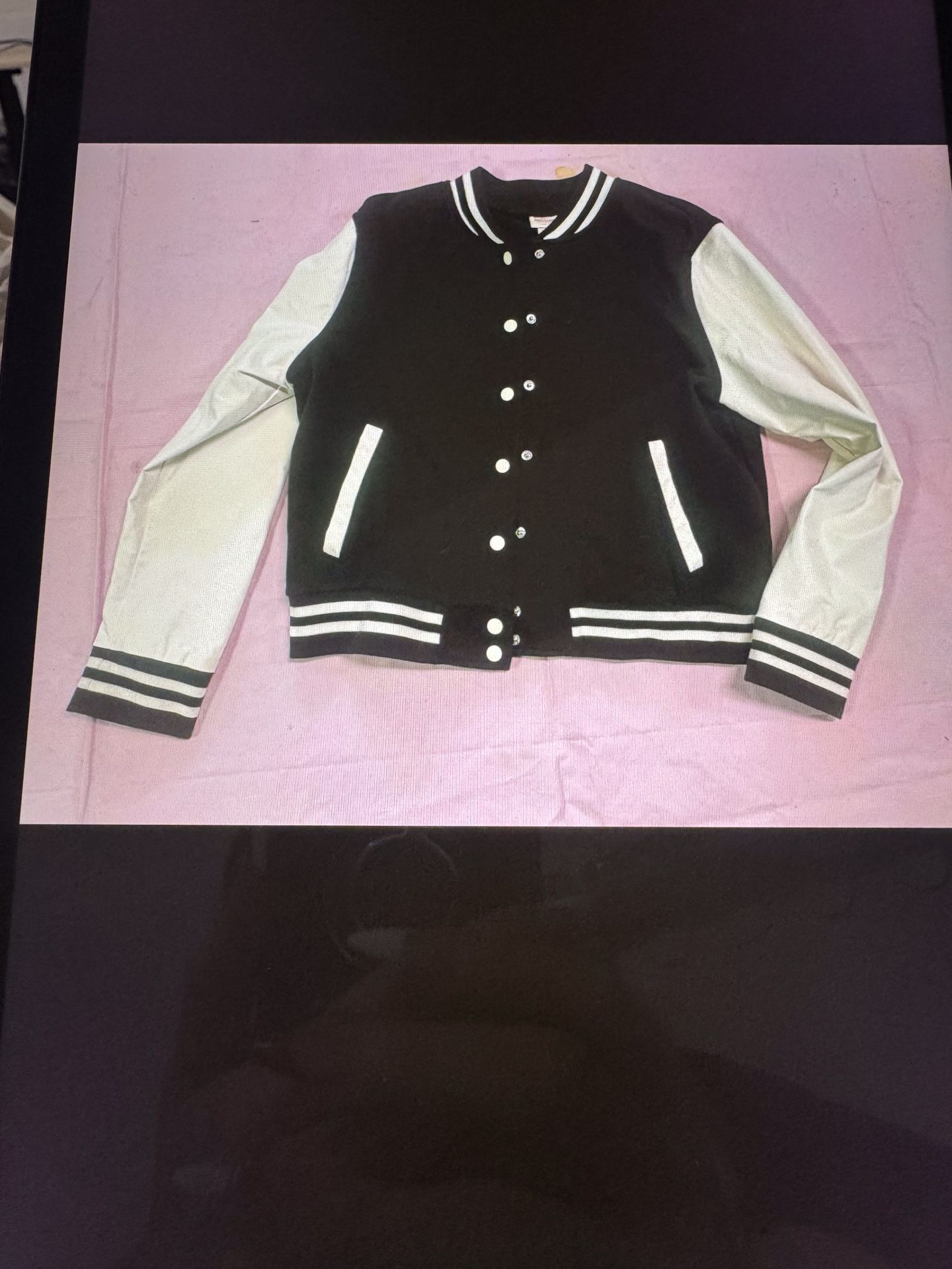 Like New Xl Black Letterman Varsity Jacket Cost