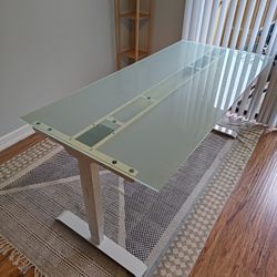 Smoked Tempered Glass Desk Top