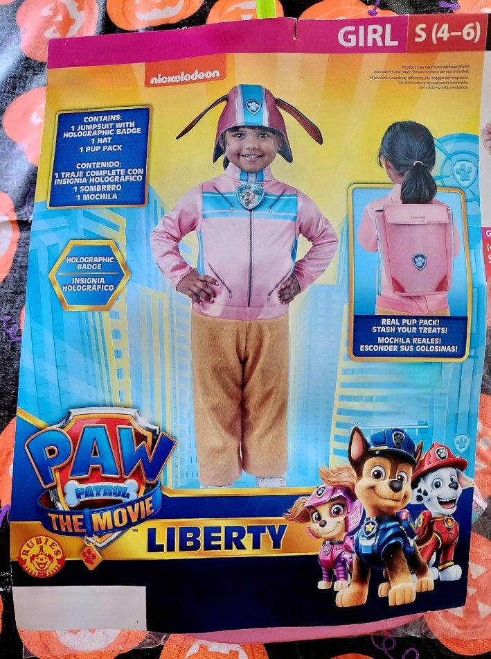 Liberty Paw Patrol The Movie Halloween Costume 🎃 Size 4-6