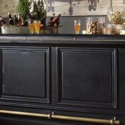 Pottery Barn Ultimate Bar Large Home Bar And Stools