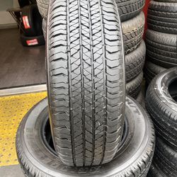 Set Of Used Tires With 95% Thread Life 215/65R16 Bridgestone Dueler 