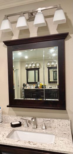 Bathroom vanity mirror - set of 2