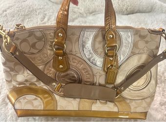 Coach Signature Patchwork Satchel Handbag