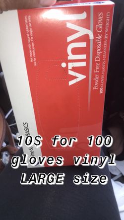 Gloves vinyl 100 gloves