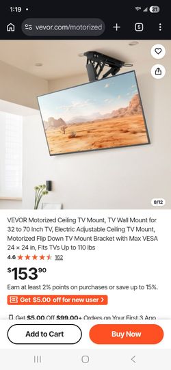 Ceiling TV Mount