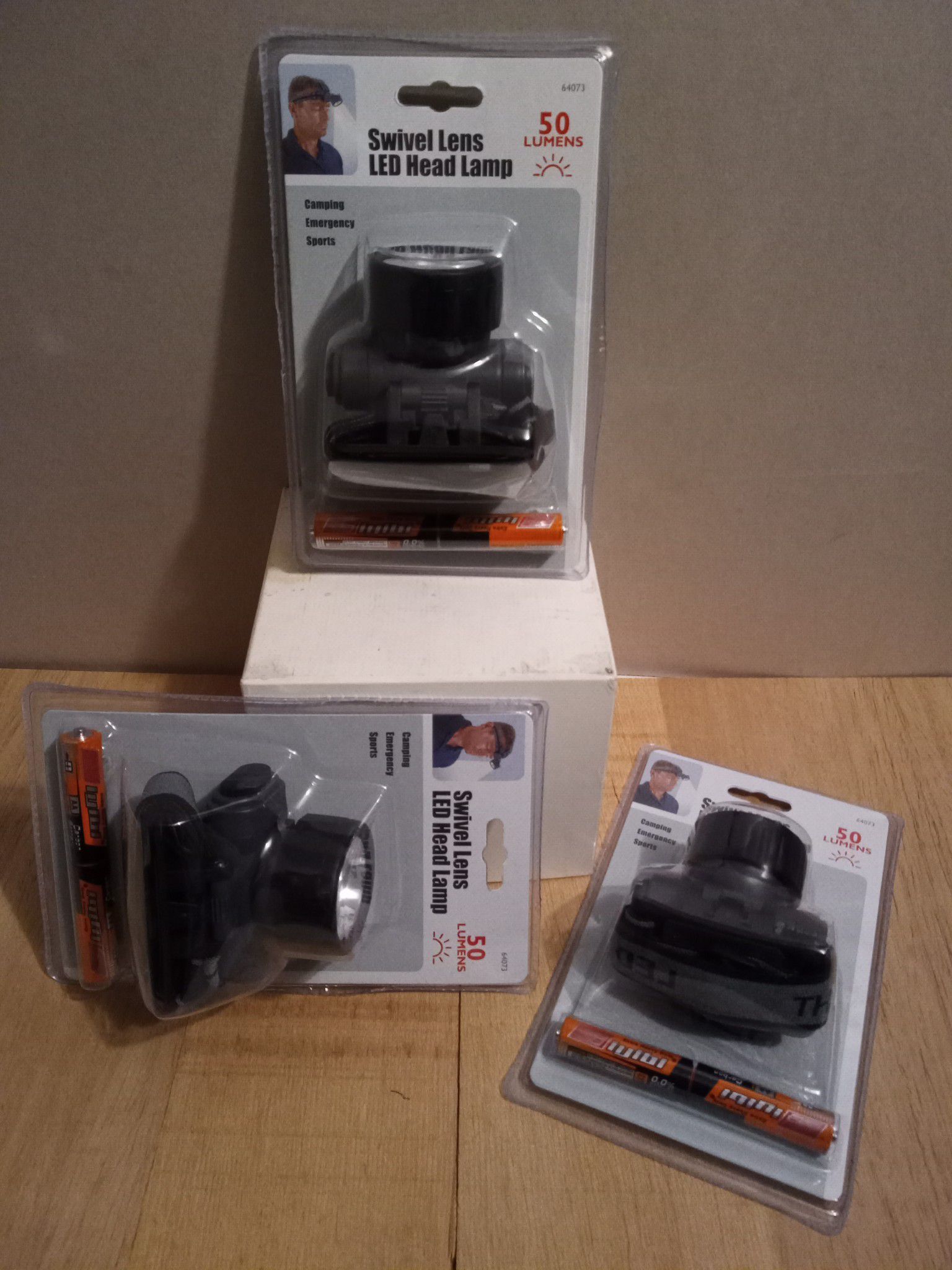 LED Head lamps with Batteries $4 each