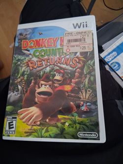 WII DONKEY KONG COUNTRY RETURNS VIDEO GAME
