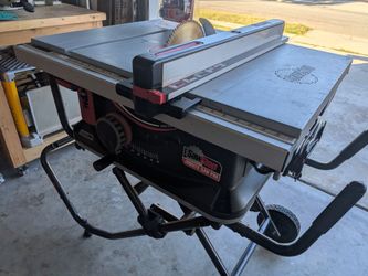 SawStop Jobsite Saw PRO with Mobile Cart Assembly - 1 1/2 HP 120V 60Hz JSS-120A60