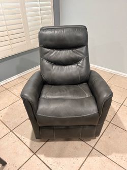 Leather recliner