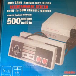 Mini Game System W/ 500 Built-in Classic Games