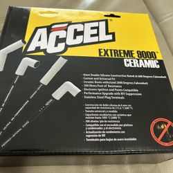 ACCEL 9018CK Extreme 9000 Black Ceramic Boot Spark Plug Wire Set BRAND NEW