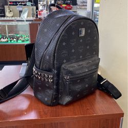 mcm black backpack