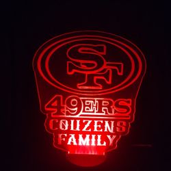 49ers Custom Led Light 