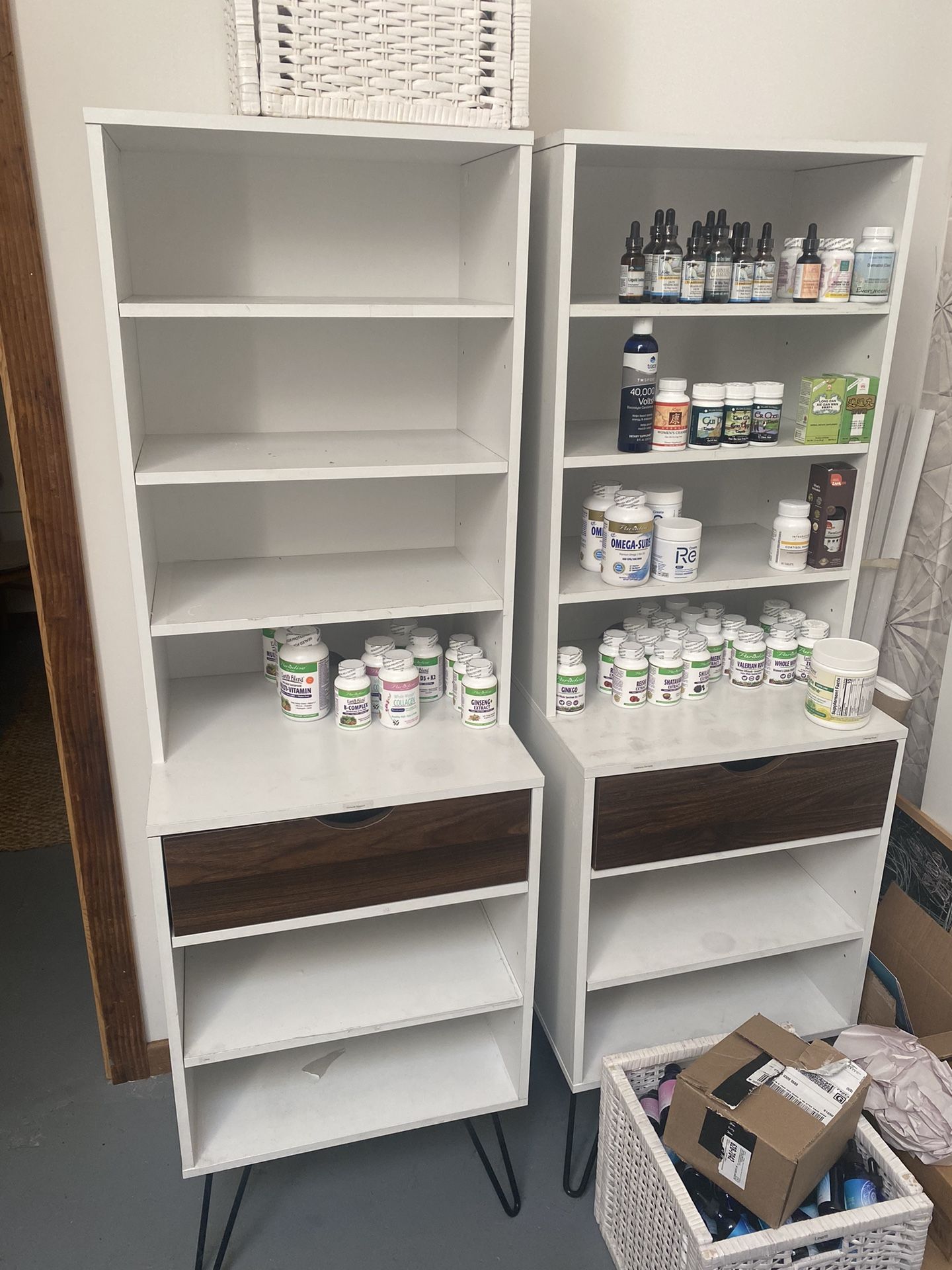 Two Record Shelving Units Available 
