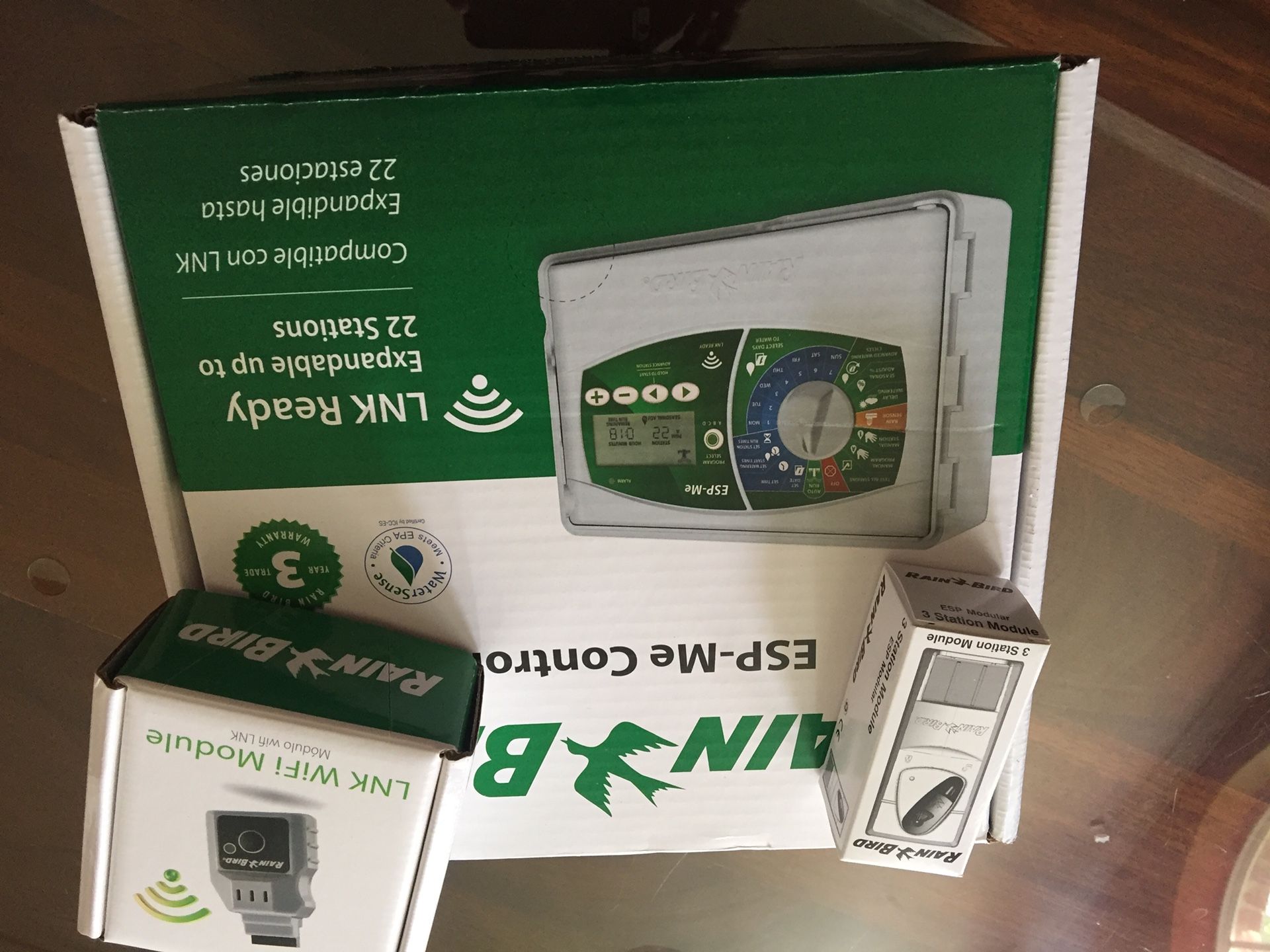 Rain bird ESP4Me outdoor sprinkler controller w/ WiFi wireless and expansion module