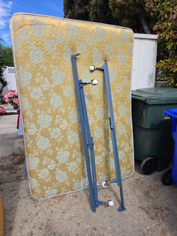Mattress, box springs, and frame