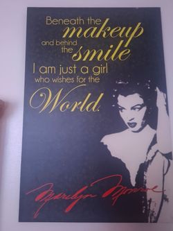 Marilyn Monroe Quote Decorative Wall Sign