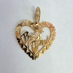 14K Gold “Best Friend” Charm