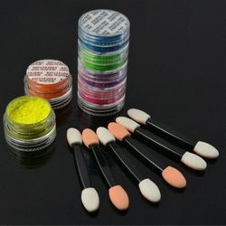New 6 colors Mix/set Neon Loose Powder Eyeshadow Pigment Matte Mineral Spangle