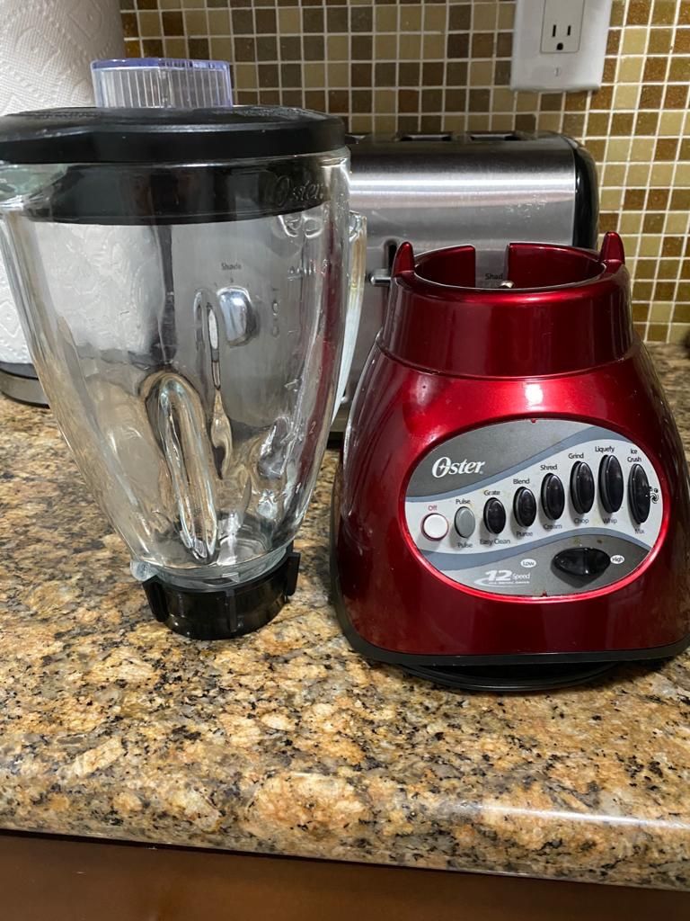 Oster 6845 5-Cup Glass Jar 16-Speed Blender - Metallic