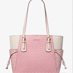 Voyage Large Color-Blook Sugnature Logo Tote Bag