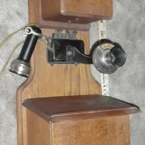 1894 Stromberg Carlson Oak Deluxe Wall Phone
