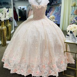 Vestido Para Quinceañera Talla 14 Color Blush 
