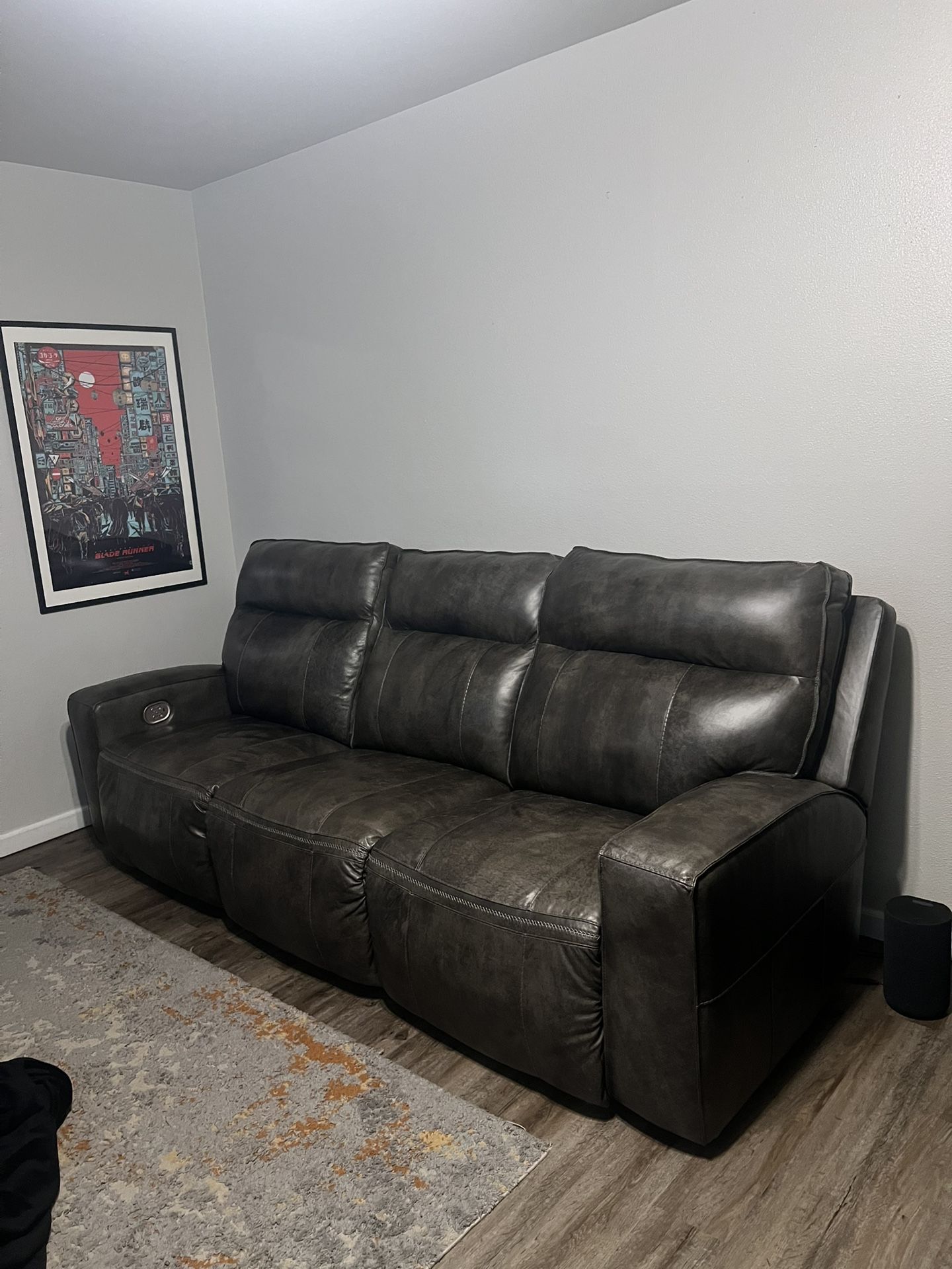 Leather Recliner Couch