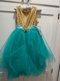 Halloween girls mermaid dress size