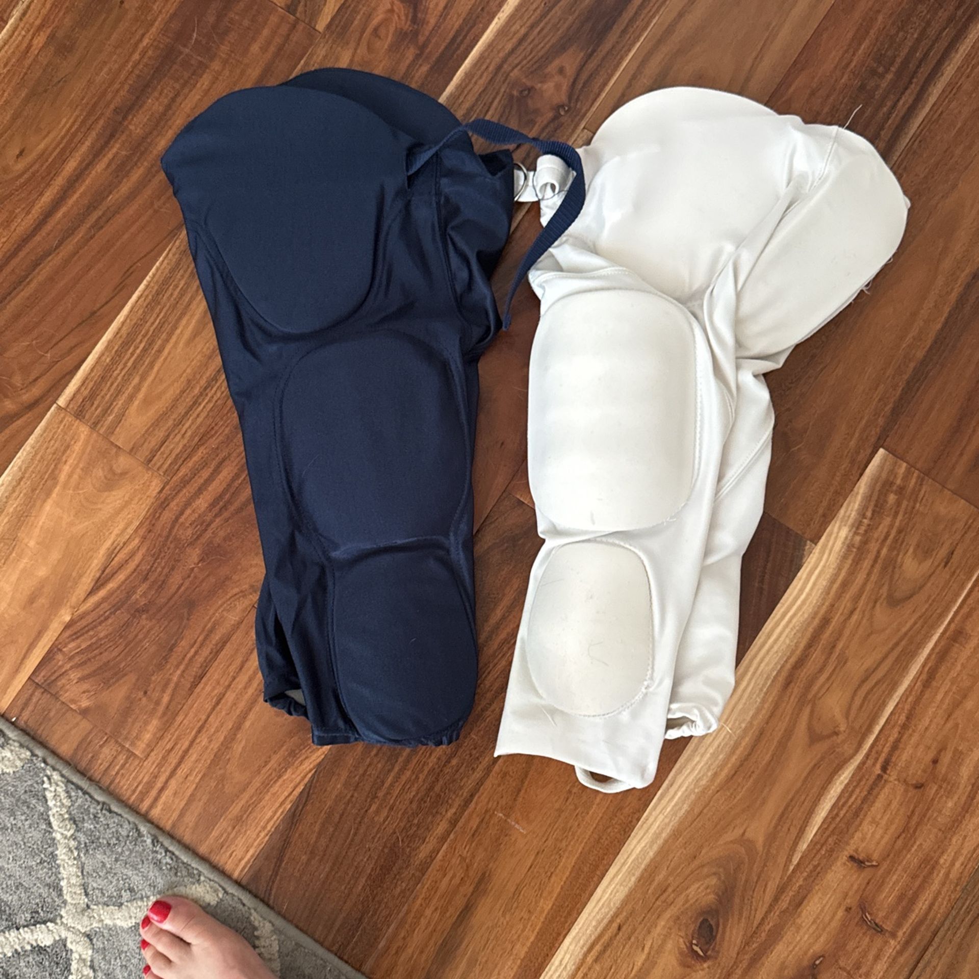 Youth Medium Football Pants Blue And White