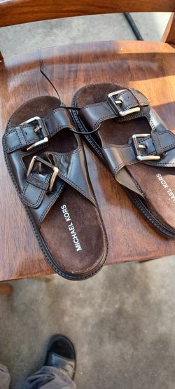 men's michael kors leather sandal Size 9