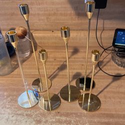 Gold Color Candle Holders