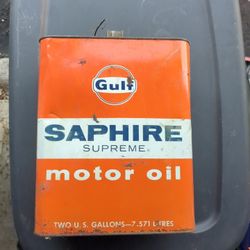 Vintage Gulf Oil Can 