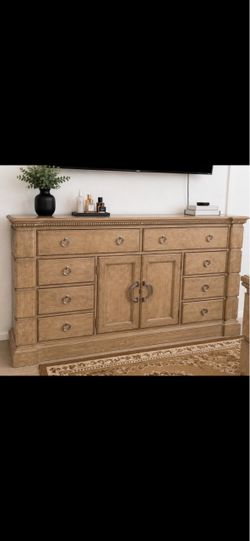 Large Wood King size bedroom set