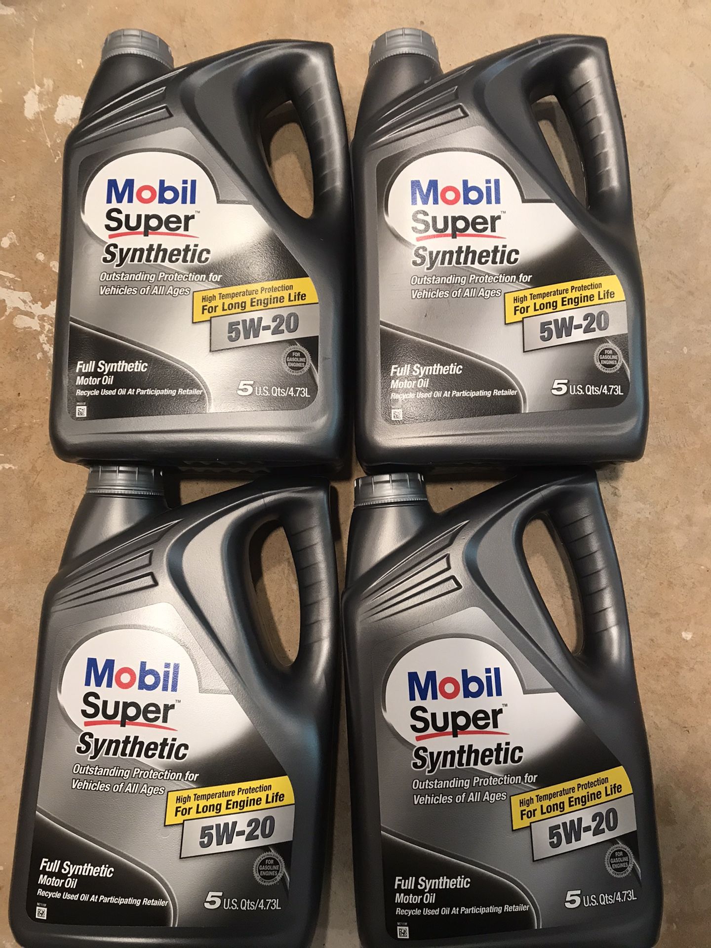 Mobil super synthetic motor oil 5w20 in west Springfield