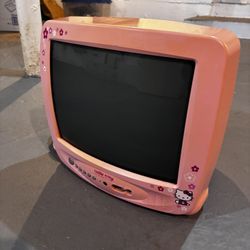 2003 Pink Hello Kitty Kt2113 Vintage Box Tv