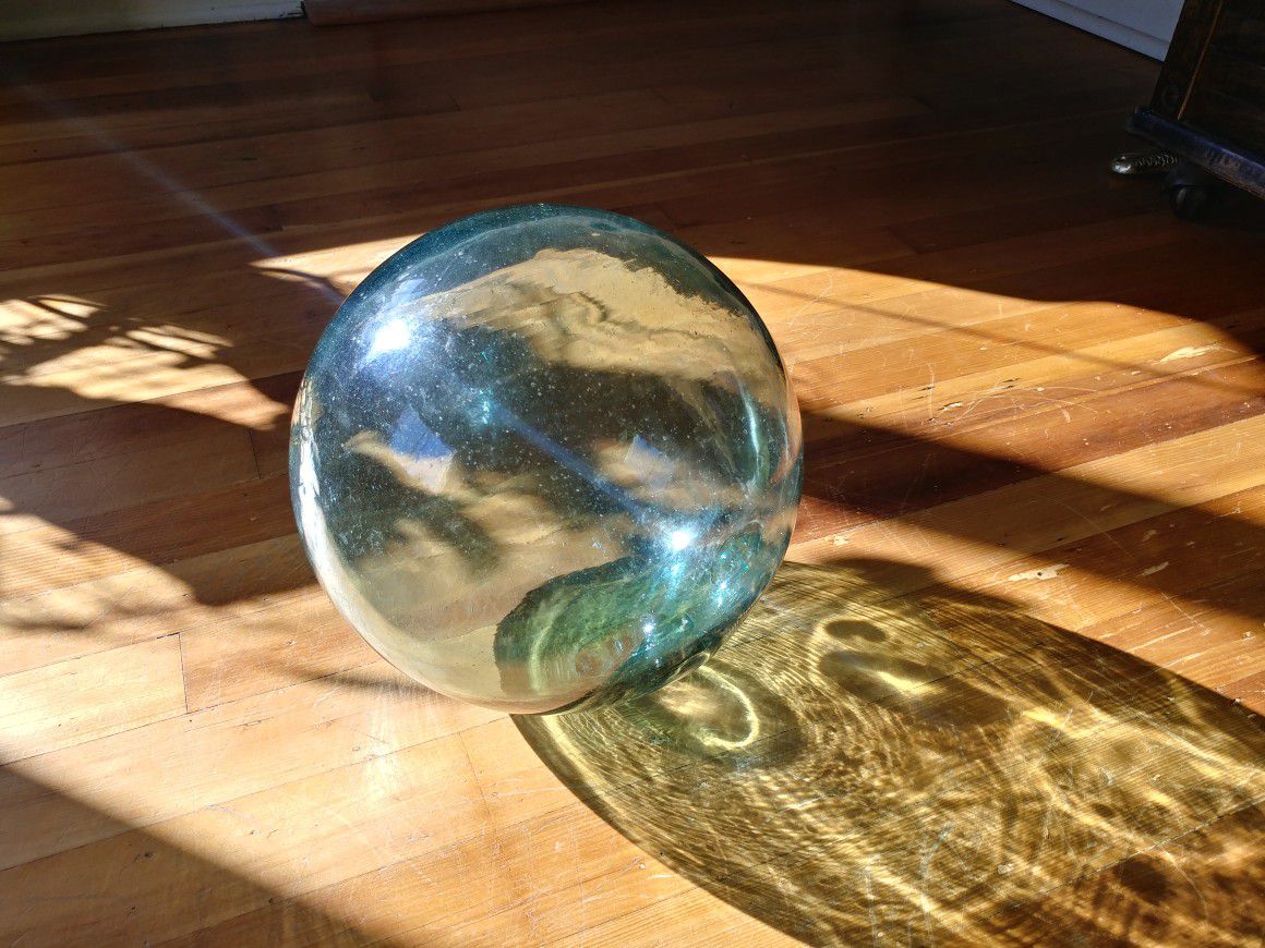 large antique japanese glass float