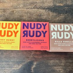 Nudy Rudy Body Bar Soap Puck with SHEA BUTTER