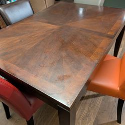 Macy's solid wood dining table