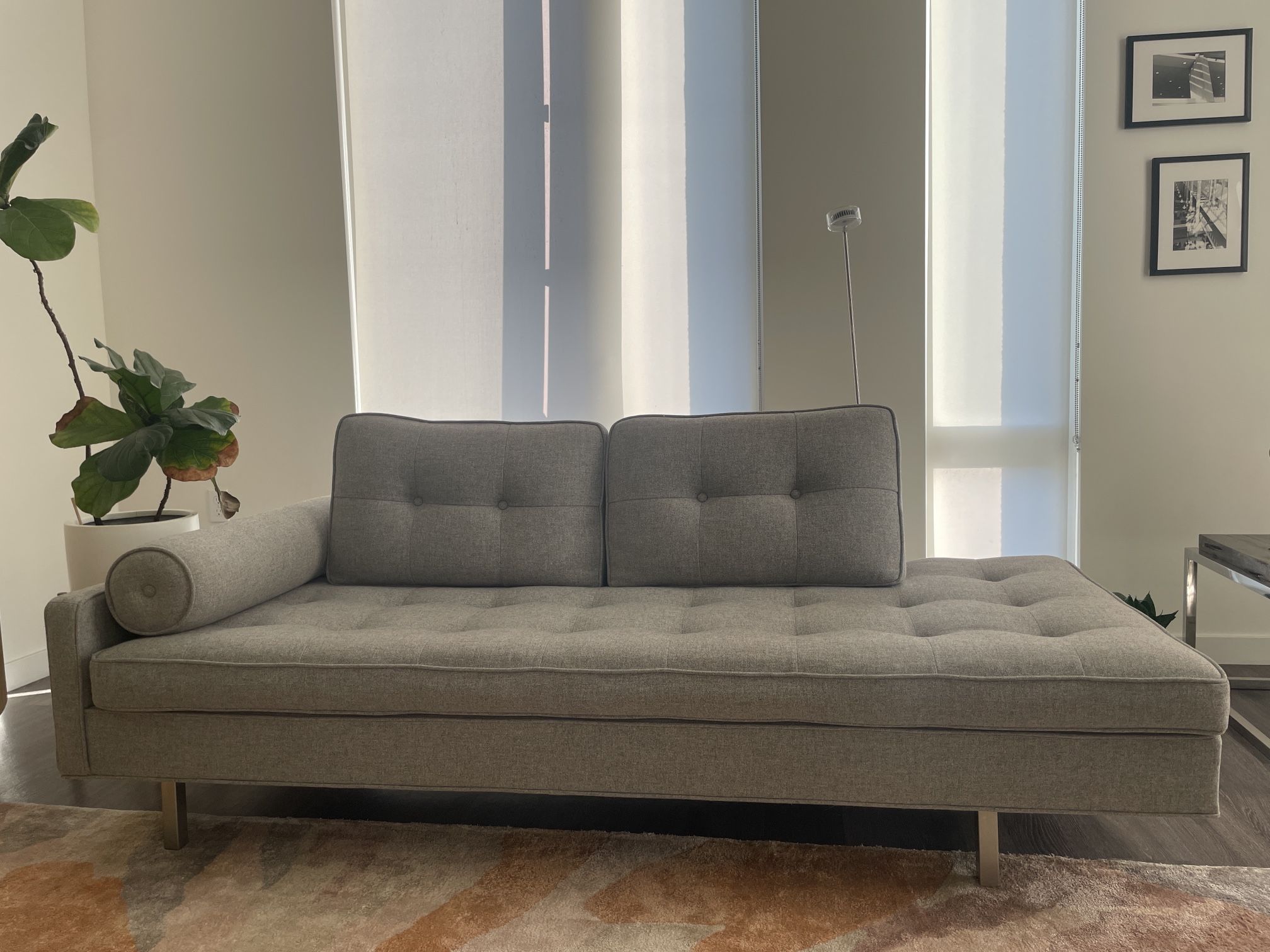 Jeff Vioski Gray Chicago Sofa