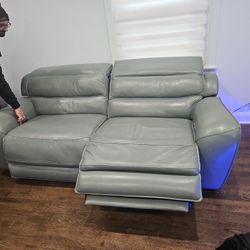 Leather Sofá Loveseat