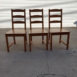FREE 3 Wooden Chairs