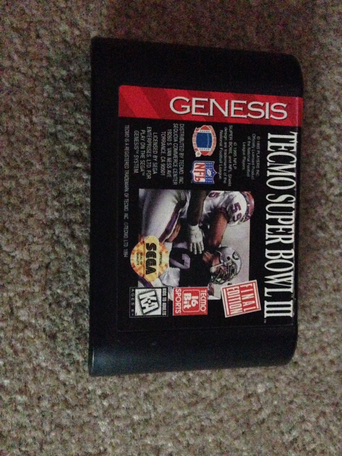 Tecmo Super Bowl III Genesis