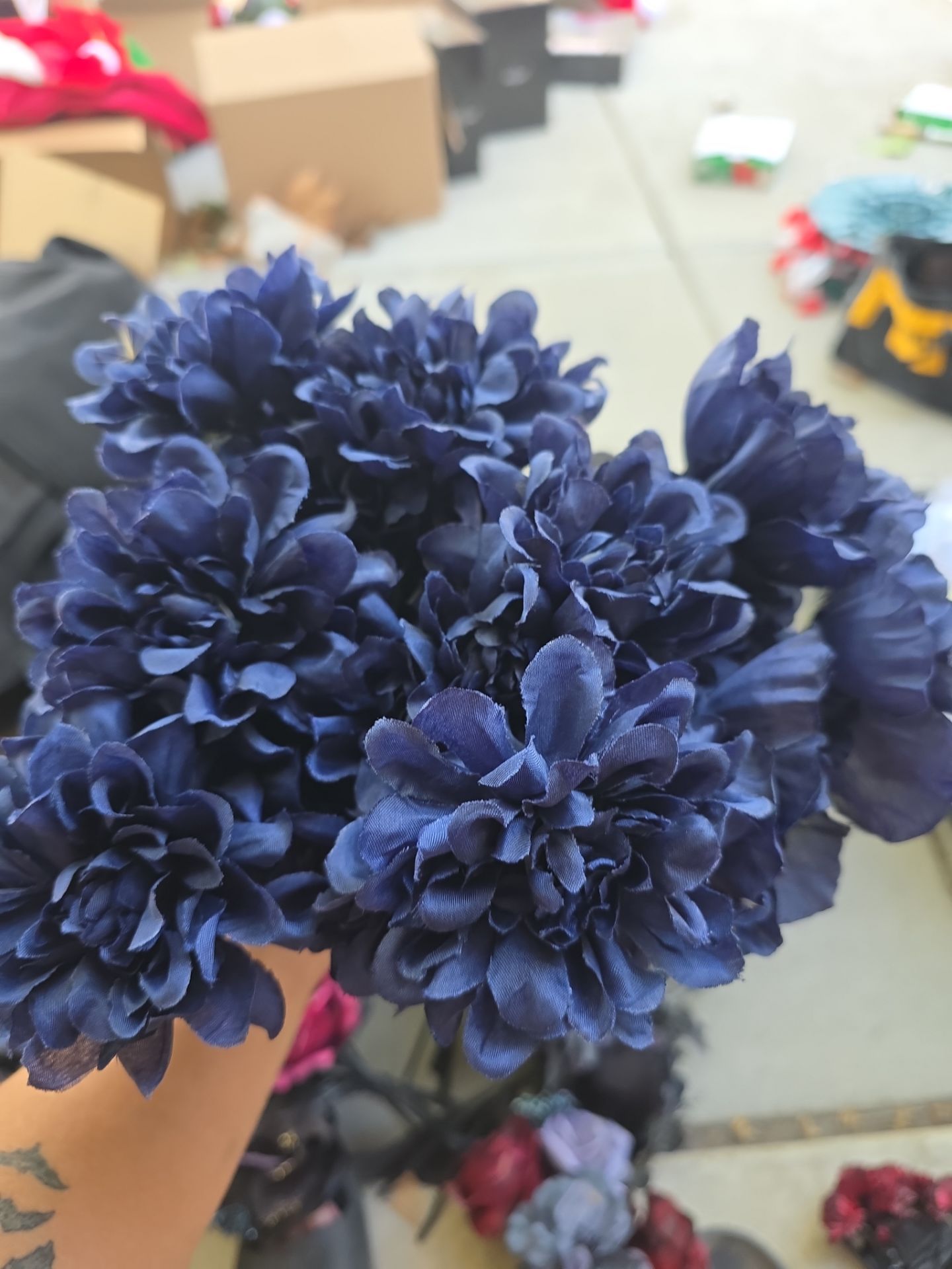 Artificial Blue Dahlia