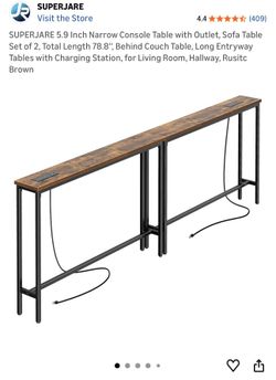 Console Table with Outlets